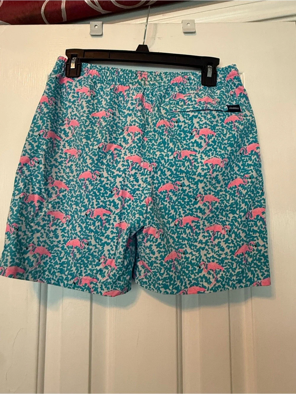 🦩 Chubbies Flamingo Swim Trunks Bundle | Youth Large (14/16) | Matching Pink Tee
